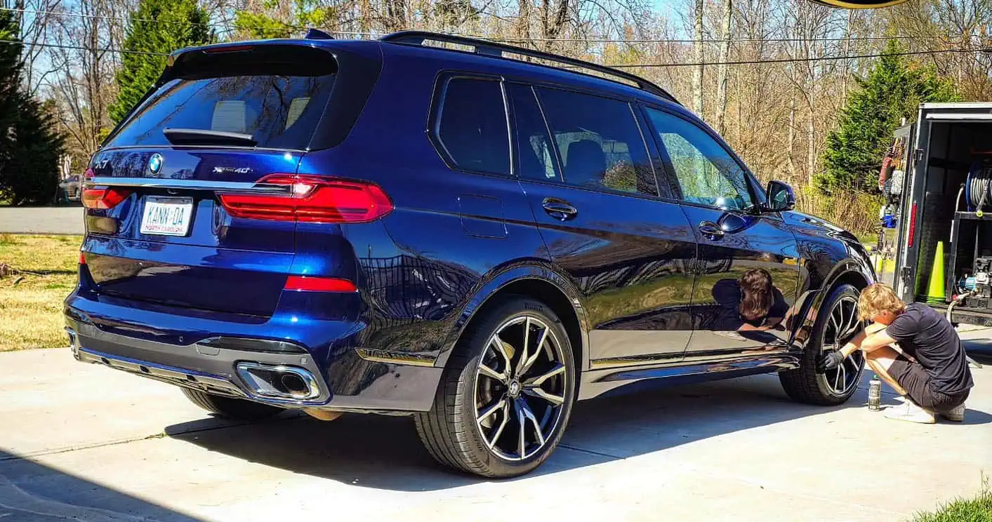 Key step before ceramic coating with paint correction for a better finish in Charlotte NC